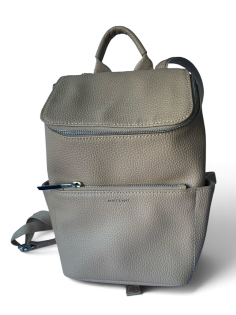 Matt & Nat Brave Mini Vegan Leather Backpack - Taupe / Beige